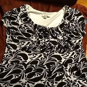 Merona black and white dress